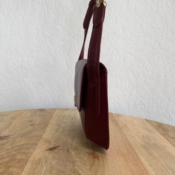 Cartier Burgendy Leather Cross Body Bag - Picture 4 of 14